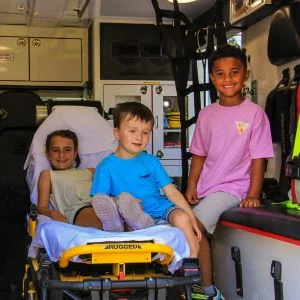 kids in ambulance